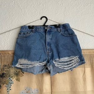 Vintage Levi denim cut shorts